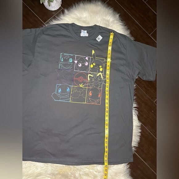 Pokemon grey graphic short sleeved tee sz 3X - Picture 6 of 6